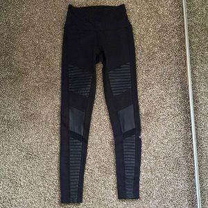 ALO High Rise Moto Leggings (XS)